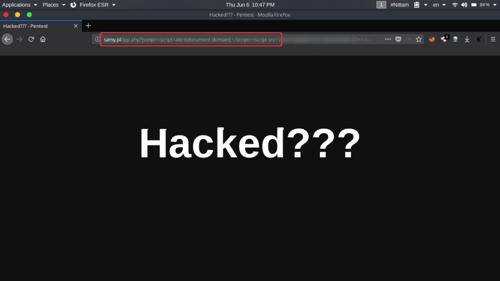 XSS on samy.pl